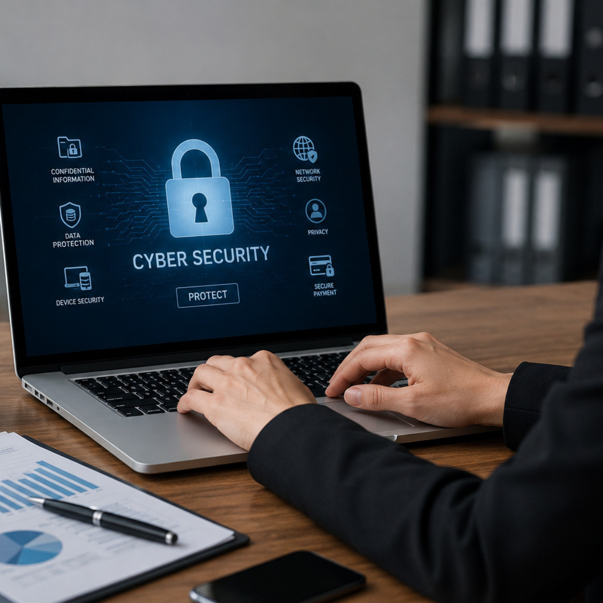 Ciberseguridad empresarial, el riesgo silencioso que puede detener una organización.